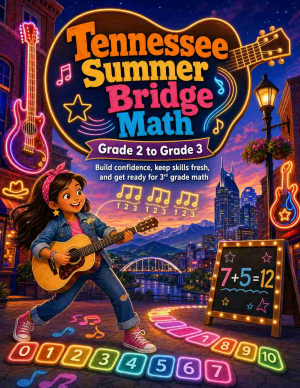 Tennessee Summer Bridge Grade 2 to 3 Math: 8 Weeks of Daily Practice