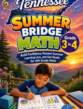 Tennessee Summer Bridge Grade 3 to 4 Math: 8 Weeks of Daily Practice