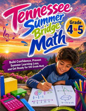 Tennessee Summer Bridge Grade 4 to 5 Math: 8 Weeks of Daily Practice