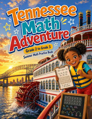 Tennessee Grade 2 to 3 Summer Math Practice Book: 8 Weeks of Daily Practice
