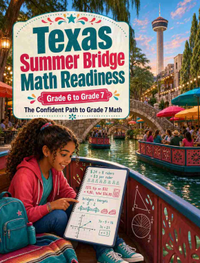 Texas Summer Bridge Grade 6 to 7 Math: 8 Weeks of Daily Practice