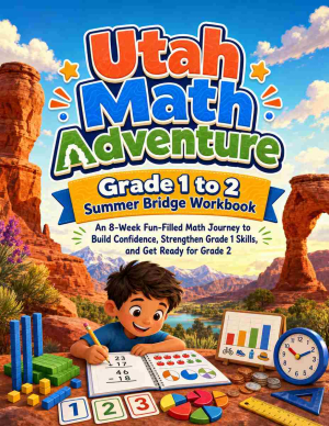 Utah Summer Bridge Grade 1 to 2 Math: 8 Weeks of Daily Practice