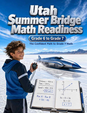 Utah Summer Bridge Grade 6 to 7 Math: 8 Weeks of Daily Practice