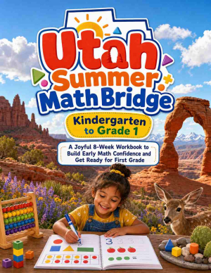 Utah Summer Bridge K to Grade 1 Math: 8 Weeks of Daily Practice