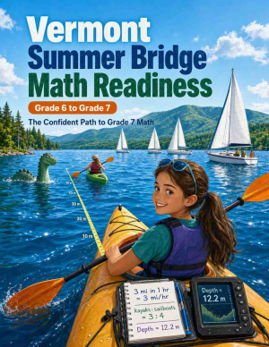 Vermont Summer Bridge Grade 6 to 7 Math: 8 Weeks of Daily Practice