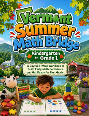 Vermont Summer Bridge K to Grade 1 Math: 8 Weeks of Daily Practice