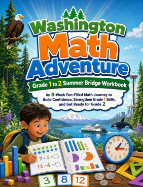 Washington Summer Bridge Grade 1 to 2 Math: 8 Weeks of Daily Practice