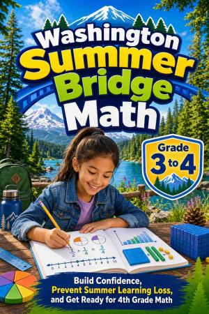 Washington Summer Bridge Grade 3 to 4 Math: 8 Weeks of Daily Practice