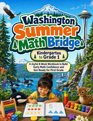 Washington Summer Bridge K to Grade 1 Math: 8 Weeks of Daily Practice