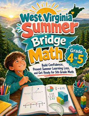 West Virginia Summer Bridge Grade 4 to 5 Math: 8 Weeks of Daily Practice