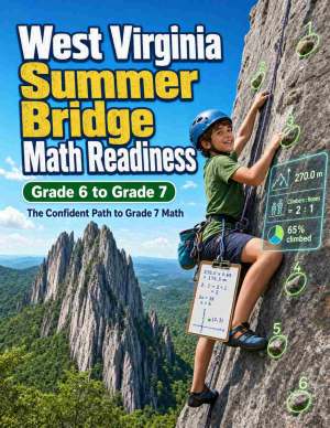 West Virginia Summer Bridge Grade 6 to 7 Math: 8 Weeks of Daily Practice