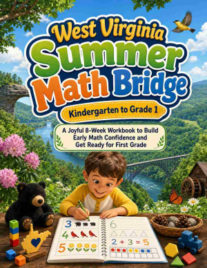 West Virginia Summer Bridge K to Grade 1 Math: 8 Weeks of Daily Practice