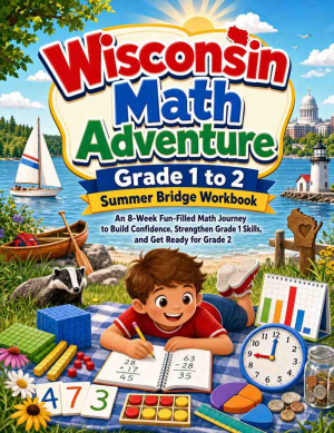 Wisconsin Summer Bridge Grade 1 to 2 Math: 8 Weeks of Daily Practice