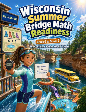 Wisconsin Summer Bridge Grade 6 to 7 Math: 8 Weeks of Daily Practice