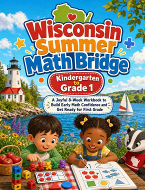 Wisconsin Summer Bridge K to Grade 1 Math: 8 Weeks of Daily Practice