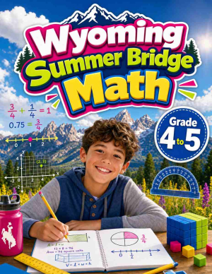 Wyoming Summer Bridge Grade 4 to 5 Math: 8 Weeks of Daily Practice
