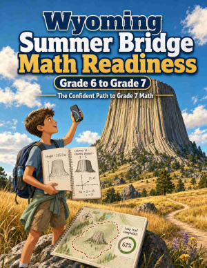 Wyoming Summer Bridge Grade 6 to 7 Math: 8 Weeks of Daily Practice
