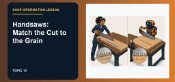 Handsaws: Match the Cut to the Grain