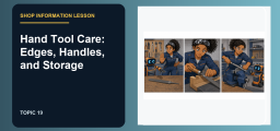 Hand Tool Care: Edges, Handles, and Storage
