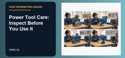 Power Tool Care: Inspect Before You Use It