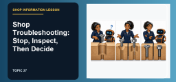 Shop Troubleshooting: Stop, Inspect, Then Decide