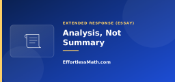 Analysis, Not Summary