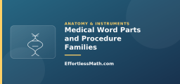 Medical Word Parts and Procedure Families