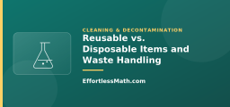 Reusable vs. Disposable Items and Waste Handling