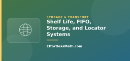 Shelf Life, FIFO, Storage, and Locator Systems