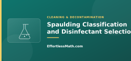 Spaulding Classification and Disinfectant Selection