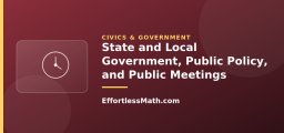 State and Local Government, Public Policy, and Public Meetings