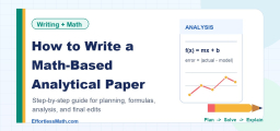 How to Write a Math-Based Analytical Paper Step by Step