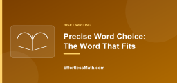 Precise Word Choice: The Word That Fits
