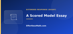 A Scored Model Essay