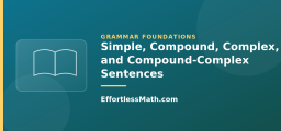 Simple, Compound, Complex, and Compound-Complex Sentences