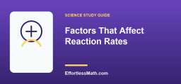 Factors That Affect Reaction Rates