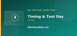 Timing, Stamina, and Test Day
