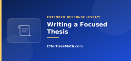 Writing a Focused Thesis
