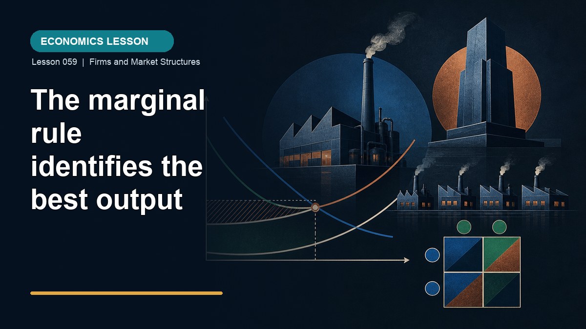 The marginal rule identifies the best output | Effortless Math
