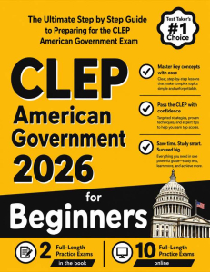 CLEP American Government for Beginners cover