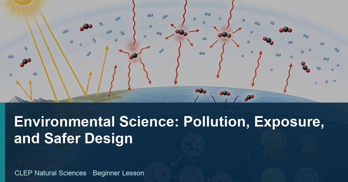 Illustrated study guide for Environmental Science: Pollution, Exposure, and Safer Design