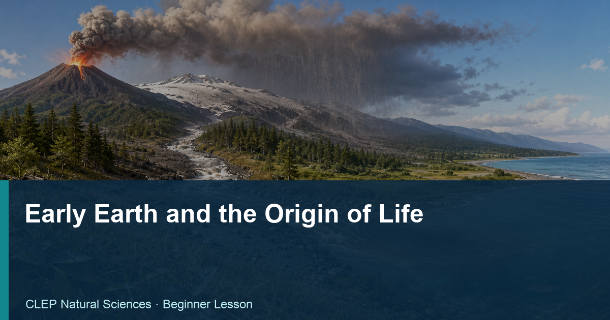 Illustrated study guide for Early Earth and the Origin of Life