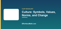 Culture: Symbols, Values, Norms, and Change