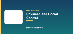 Deviance and Social Control