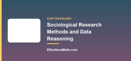 Sociological Research Methods and Data Reasoning