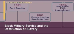CLEP U.S. History I 100: Black Military Service and the Destruction of Slavery