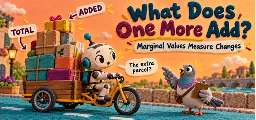 Felt-and-clay comic of a courier robot and a pigeon distinguishing a single added parcel from the full delivery load.