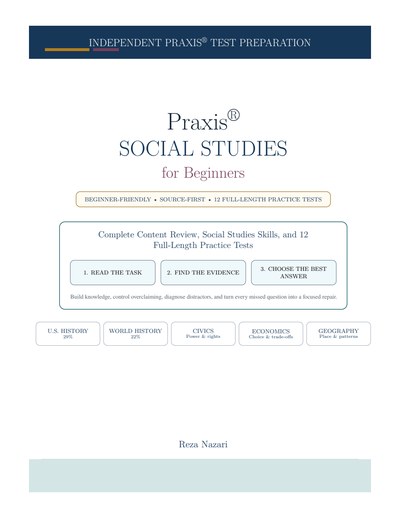 Praxis Social Studies (5581) for Beginners cover