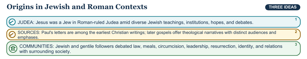 Teaching visual 1 for Origins and Spread of Christianity