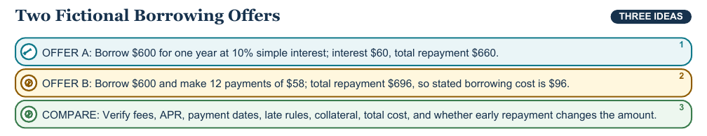 Teaching visual 1 for Credit, Debt, Interest, and Risk
